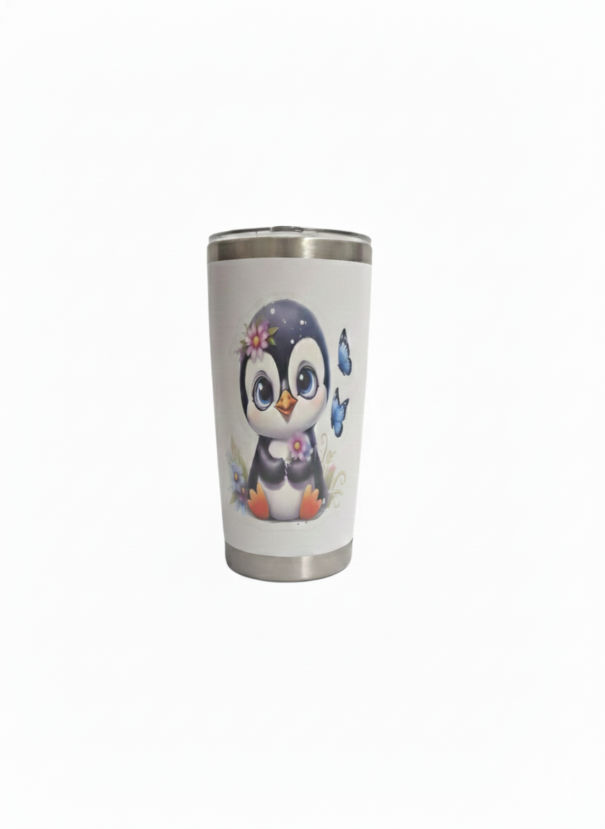 20 oz Tapered Stainless Steel Insulated Tumbler - UV-DTF Ready - Craftique Fusion Ltd
