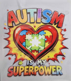 Autism is My Superpower Stainless Steel Flask with Temperature Gauge- UV-DTF Wrapped