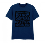 Current Status: Do Not Disturb – Unisex 100% Cotton Slogan Adult T-shirt