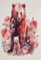 Bear & Cub 3-Piece Insulated Flask Set - UV-DTF Wrapped