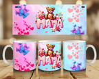 Mama Bear 11oz Ceramic Mug - Sublimated Product - Craftique Fusion Ltd