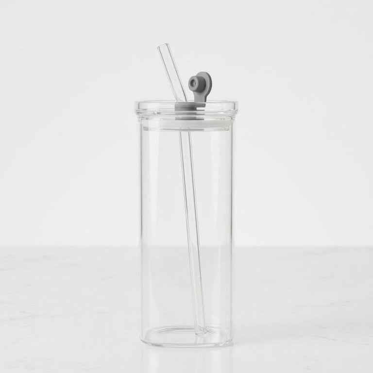16oz Square Glass Mama Tumbler With leak Proof Lid & Glass Straw