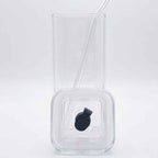 16oz Square Glass Mama Tumbler With leak Proof Lid & Glass Straw