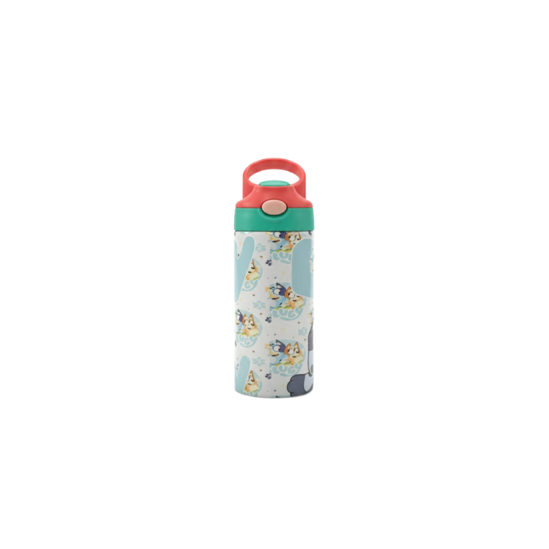 Bluey - 12oz Kids Flip Insulated Bottle - Sublimated Product - Craftique Fusion Ltd