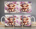 Highland Cow - 11oz Ceramic Mug-Sublimated Product - Craftique Fusion Ltd