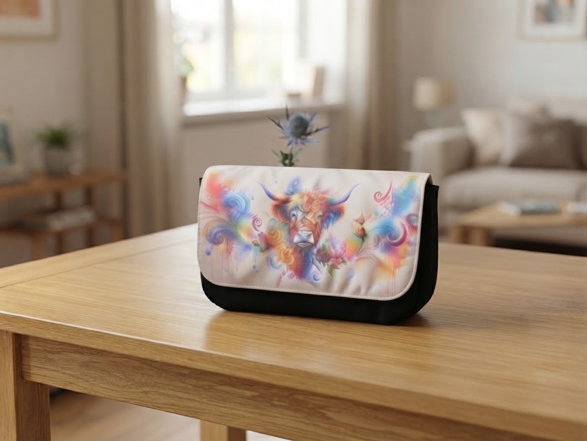 Highland Cow Multi-use Accessories Bag
