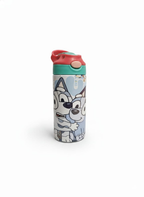 Bluey - 12oz Kids Flip Insulated Bottle - Sublimated Product - Craftique Fusion Ltd