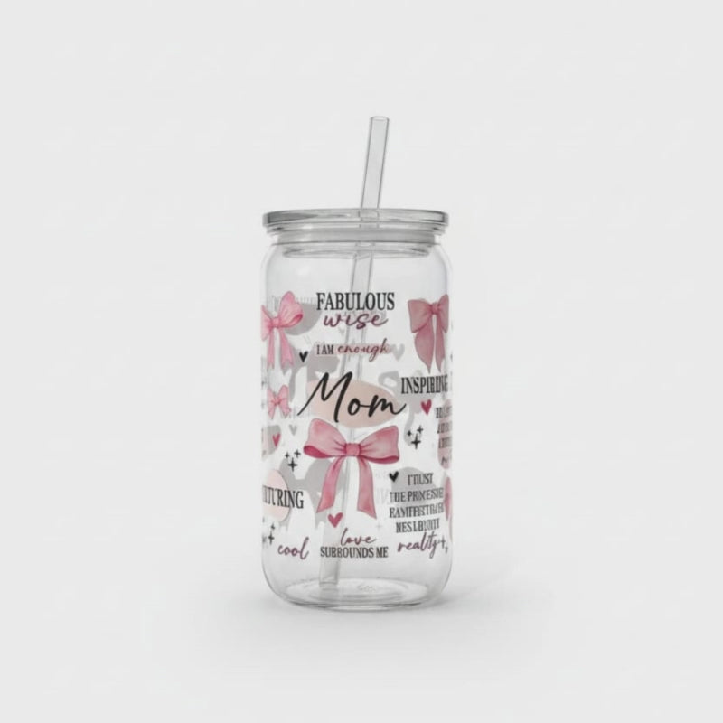 16oz Plastic Tumblers With Lid and Straw-  UV-DTF Product